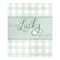 How Lucky We Plaid 50" x 60" Sherpa Fleece Blanket